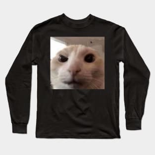 The Rock Meme - Cat Version Long Sleeve T-Shirt